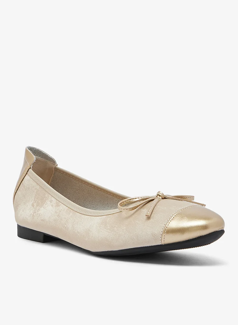 جينجر Bow Detail Ballet Flats